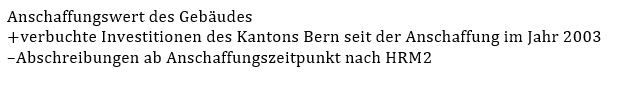 Anschaffungswert Gebäude